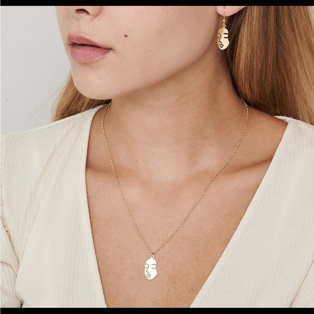 HLcollection Picasso Face necklace